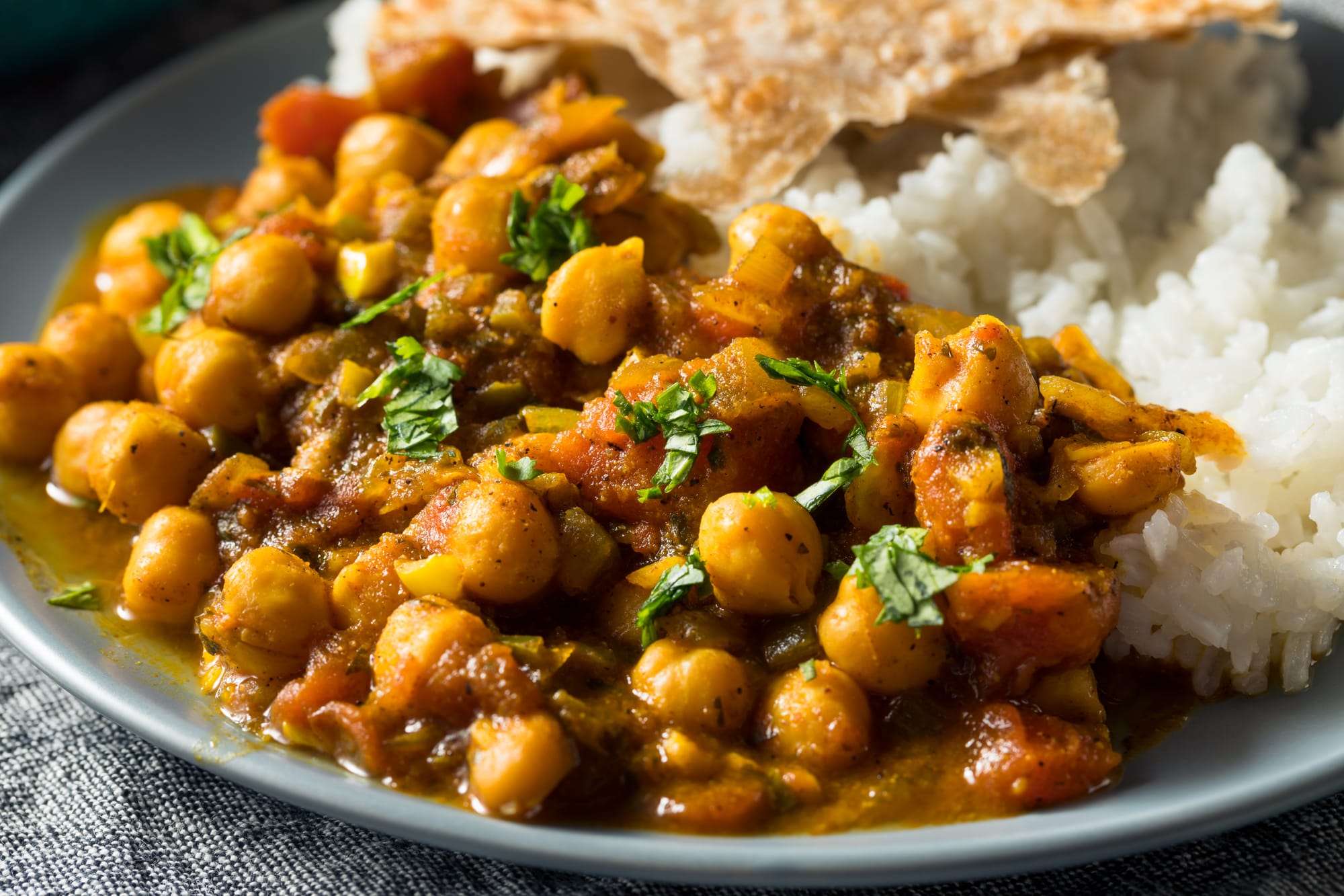 Chickpea and Pomegranate Curry
