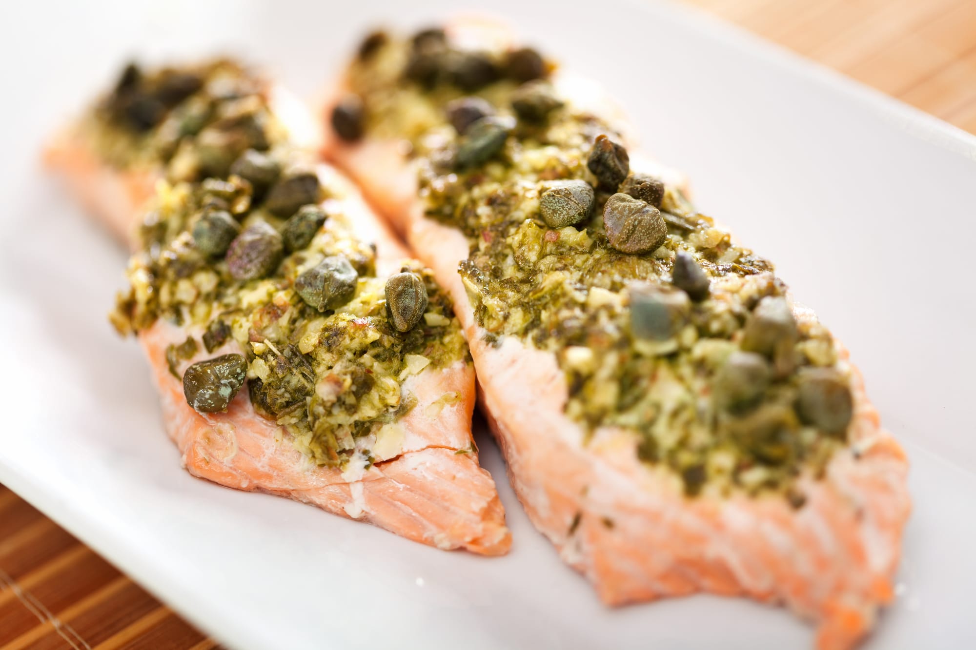 Pistachio and Lime Salmon Fillet