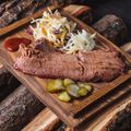 Venison with Homemade Red Slaw