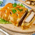 Turkey, Cranberry and Cheese Wellington