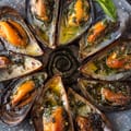 Grilled Gremolata Mussels