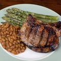Pork Chop with Sweet and Sour Beans