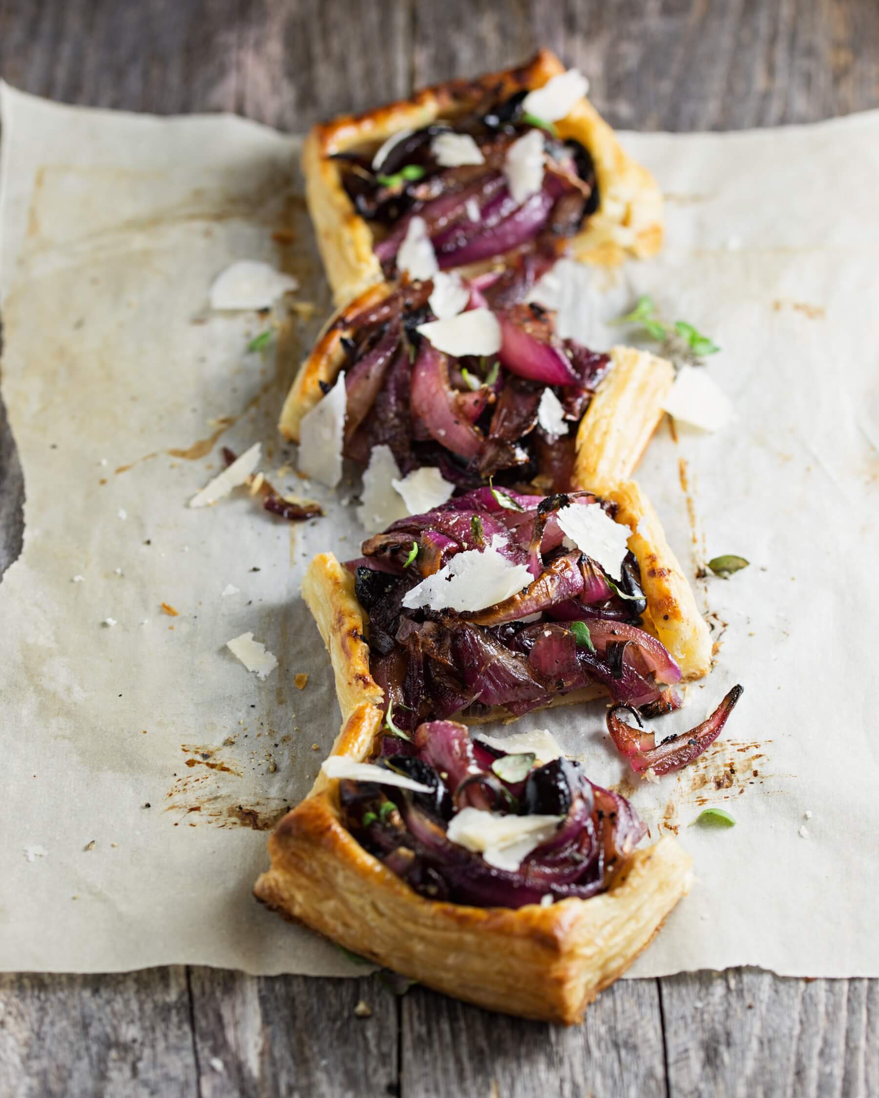 Cheddar and Red Onion Pastries Recipe