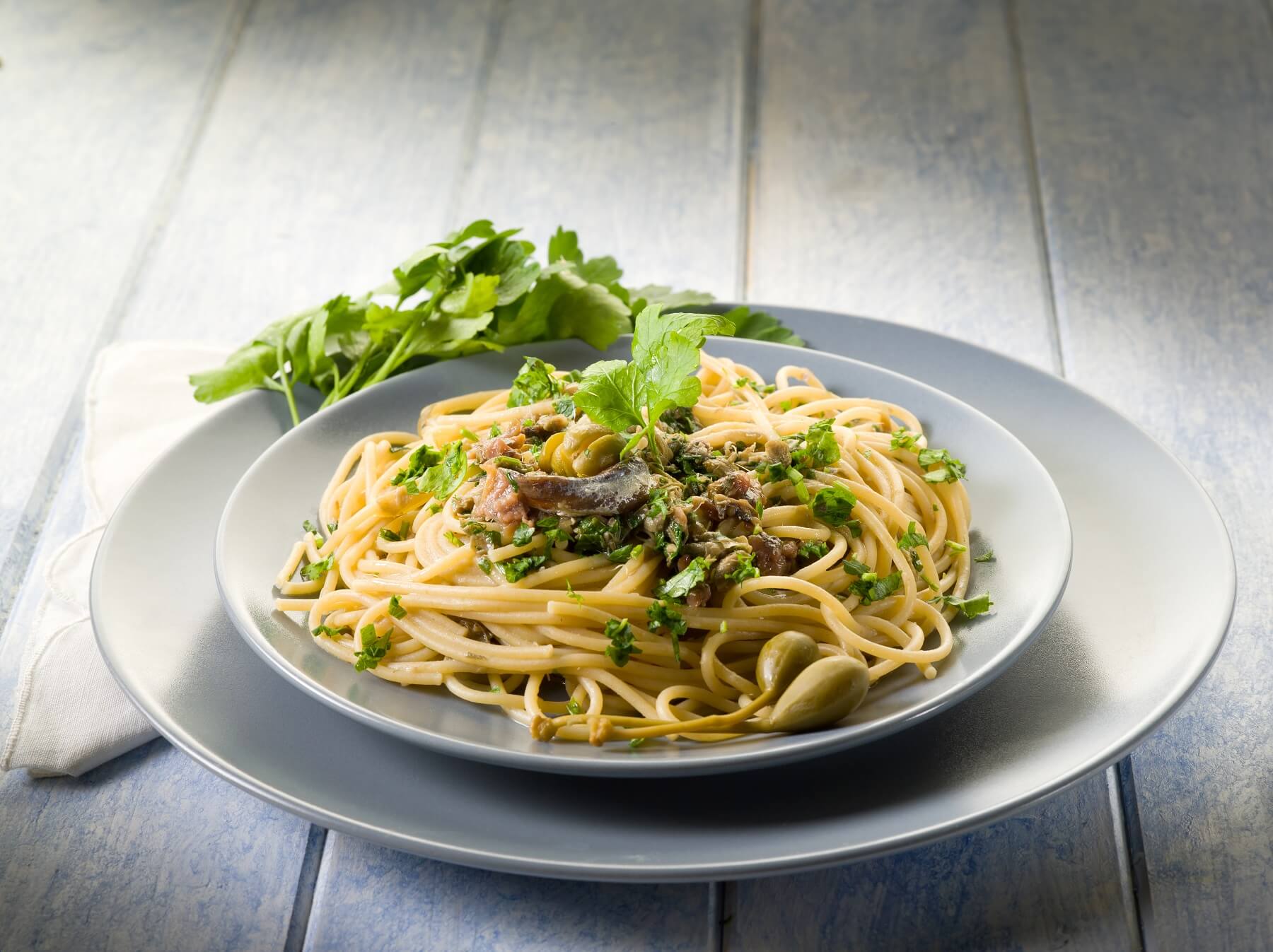 Spaghetti with Kale and Anchovies Recipe