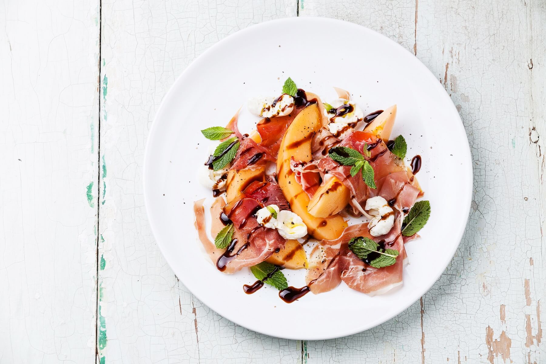 Peach Parma Ham Salad Recipe