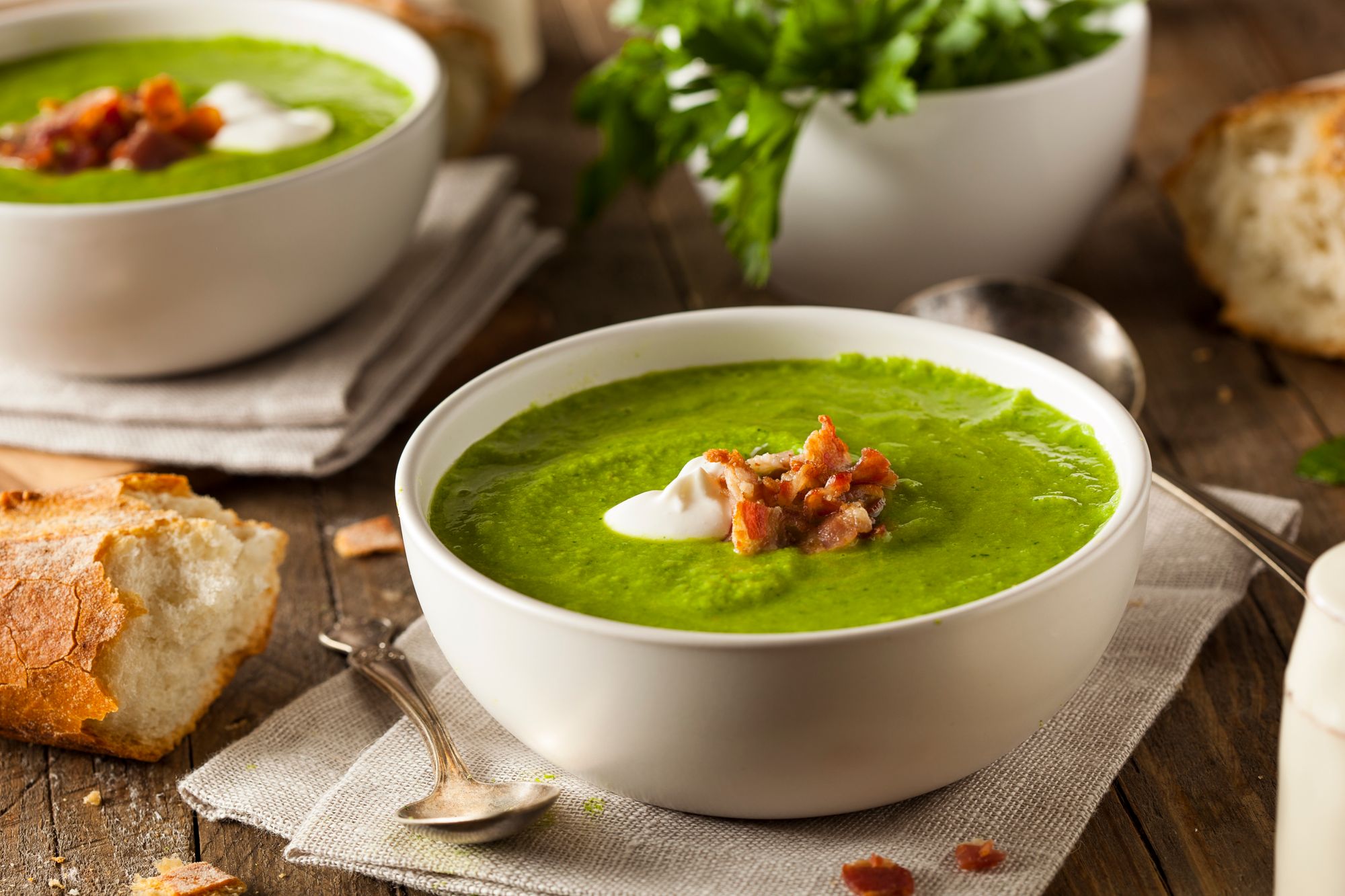 Pea and Mint Chilled Soup