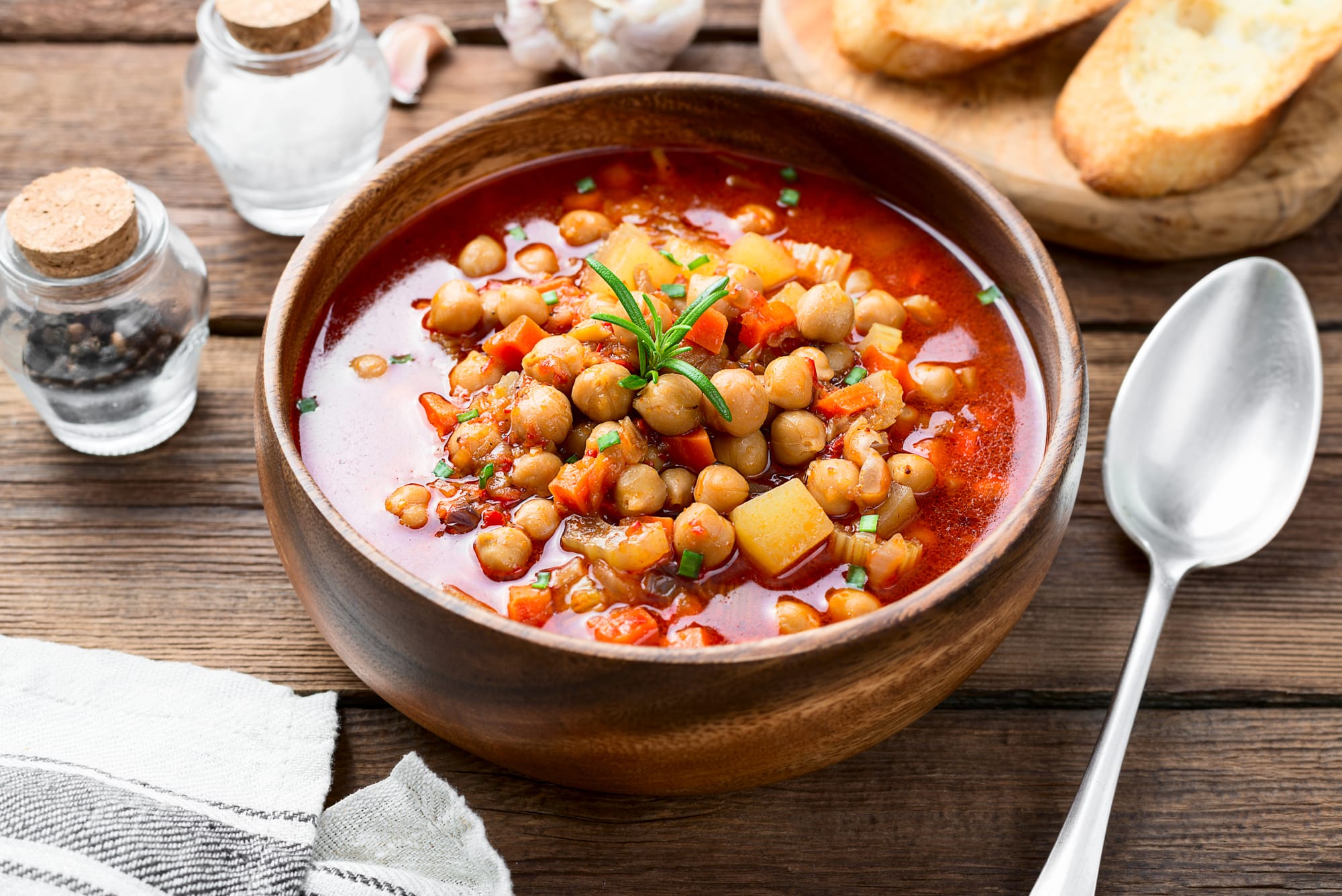 Tomato, Lentil and Chickpea Soup