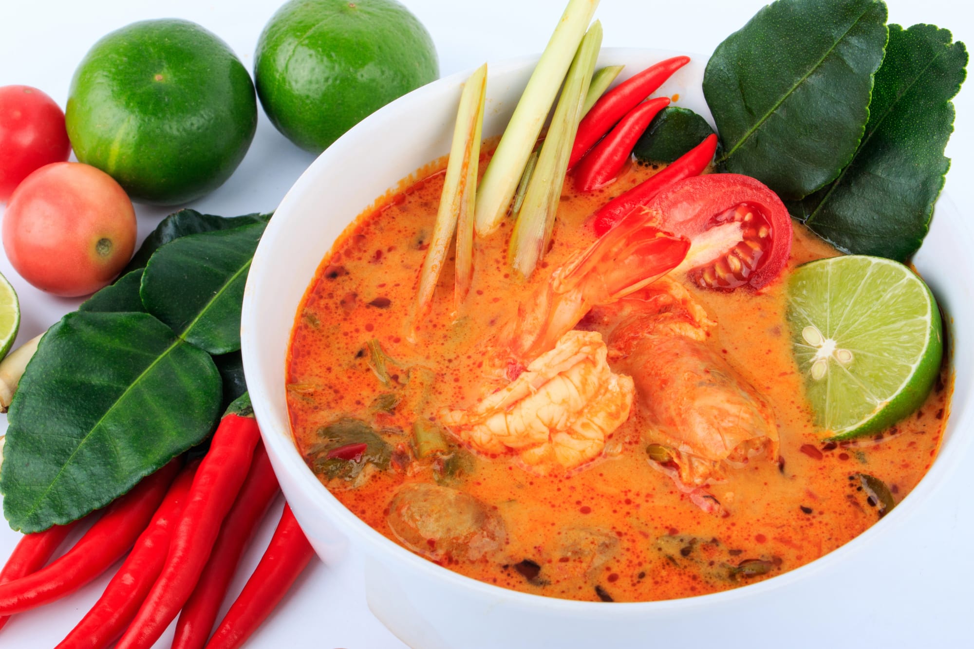Hot and Sour Prawn Soup