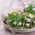 Pea, Goats’ Cheese and Mint Salad