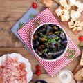 Mussels with Ham