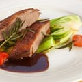 Duck Breast with Red Wine and Bramble Sauce